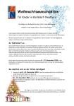 Weihnachtswunschaktion Weihnachtswunschaktion