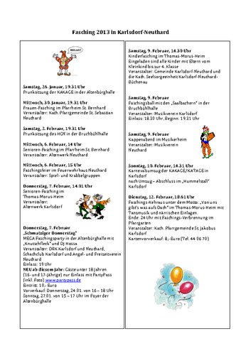 Fasching 2013