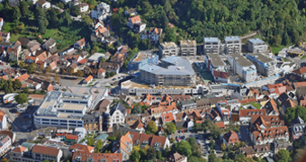 Luftaufnahme von Gewerbegebiet