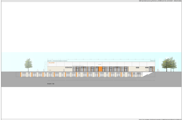 DBS Sporthalle Ansicht Ost DBS Sporthalle Ansicht Ost