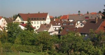Blick auf Lützelsachsen (alter Ortskern)