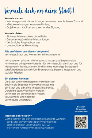 Rückseite des Flyers Vermiete doch an deine Stadt