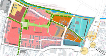 Plan von Baugebiet Westlich Hauptbahnhof
