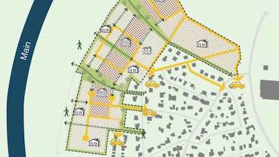 Karte zur Entwicklung des Areal Schweizer Stuben